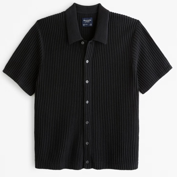 Abercrombie & Fitch Other - Abercrombie & Fitch Men’s Plisse Button-Through Sweater Polo